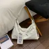Bolso Bandolera de Moda para Mujer 2025 Estilo Caliente Moda Nicho Cuero Suave Bolso de Hombro para el Trabajo Retro Versátil Bolso de Axila Transfronterizo