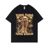 Camiseta Engraçada Brr Brr Patapim Tralalero t de Brainrot da Aliexpress Itália Transfronteiriça