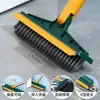 Escova para Frestas de Piso de Banheiro com Cabo Longo, Escova de Limpeza para Banheiro para Remover Sujeira de Cantos e Frestas, Escova Multifuncional para Piso com Cerdas Rígidas