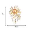 Broche de Fuegos Artificiales de Zirconia de Alta Gama, Pin de Lujo Exquisito de Nicho, Nuevo Modelo 2026, Broche Decorativo para Trajes, Suéteres y Abrigos
