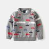 Ropa de otoño e invierno para niños al por mayor suéter infantil niño estampado completo coche camiseta base para bebé acolchada invierno primera generación de moda