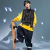 Ropa de Moda Trendy para Niños Bboy Street Dance Hip-Hop Calle Niños y Niñas Ropa Guapa Genial Ropa Hiphop para Niños Camiseta de Manga Larga