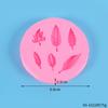 Herramientas para Hornear DIY Molde de Goteo Cono de Pino Hojas de Hierba Forma de Chocolate Decoración de Pastel Flip Molde de Silicona