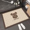 Tapete de piso suave de barro de diatomeas para baño, puerta de baño, absorbente, de secado rápido, antideslizante, tapete para pies, tapete para inodoro de baño