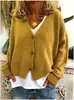 Popular Europeo y Americano Amazon 2026 Transfronterizo Suéter Holgado Cardigan Tejido Deseo para Mujer Ebay Casual Otoño e Invierno Algodón