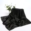 Bufandas de Color Sólido Nuevas para Primavera, Otoño e Invierno, Bufandas Cuadradas de 60 cm, Bufandas Decorativas Profesionales para Mujer, Bufandas Pequeñas de Satén al por Mayor, Bufandas