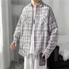 Chaqueta de moda americana a cuadros para hombre, Otoño/Invierno 2026, Abrigo a cuadros de marca popular y moderno
