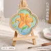 Kit de Material DIY Magnético de Areia de Quartzo para Geladeira, Ímã Magnético Vintage Estilo Chinês Feito à Mão Criativo para Team Building e Atividades de Aquecimento de Salão