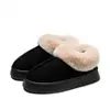 Pantuflas de Algodón para Mujer con Cubierta para el Talón, Nuevo Modelo Invierno 2026, Uso en Interiores del Hogar, Suela Gruesa, Antideslizantes, Botas de Nieve para Exteriores para Mujer