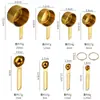 Juego de Cucharas Medidoras de Acero Inoxidable de Cuatro Piezas Transfronterizo Suministros para Cocina Comercial Tienda de Té con Leche Juego de Herramientas para Hornear Cuchara Medidora de Condimentos