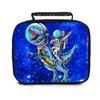 Astronauta Astronauta Estampado DIY Bolsa de Almuerzo Portátil para Estudiantes de Primaria y Secundaria Estudiantes de Oficina con Bolsa para Fiambrera de Picnic
