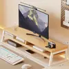 Suporte para monitor de computador, prateleira de armazenamento de mesa, ferramenta de modificação de display de mesa, suporte com base estendida para a mesa