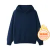 Sudadera Personalizable Puede Imprimir Logo Uniforme de Clase Transfronterizo Europeo y Americano Comercio Exterior Sudadera con Capucha de Terciopelo Grueso para Hombre Otoño e Invierno Holgada