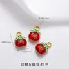 Tendencia Nacional Método Antiguo Arena Oro Colgante Fuego Azul Goteo de Aceite Suerte Hueco Tallado Incrustado Perlas Hecho a Mano DIY Pulsera Collar Accesorios