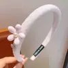 Diadema Infantil de Cuadros y Flores, Diadema de Tela para Niñas, Accesorio para el Cabello Antideslizante para Bebés que No Aprieta la Cabeza, Pasador para Sujetar el Cabello Suelto