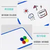 Pizarra blanca pequeña Zhenge de escritorio móvil tablero de mensajes tablero de escritura para niños soporte tablero de dibujo traje A3 pizarra blanca magnética