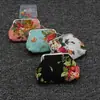 Mini monedero de lona para mujer, bolsa de monedas de tela, estampado de estilo étnico famoso, monedero pequeño para niños, venta al por mayor