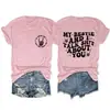 Mi Mejor Amiga y Yo Hablamos Camiseta Casual Simple Redonda de Manga Corta para Mujer Disponible en Stock Camiseta Básica Amazon