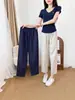 Pantalones Deportivos de Seda de Hielo de Secado Rápido para Mujer, Pantalones Casuales de Verano Finos Anti-Mosquitos y Protección Solar, Pantalones Harem tipo Zanahoria de Nueve Puntos para Personas Petites