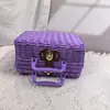 Caja tejida de ratán Caja de ratán Maleta de almacenamiento vintage Empaque de regalo de acompañamiento Caja de ratán Caja vacía Caja de ratán Caja de regalo