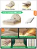 Cama Pétalo Francés Estilo Crema Cama Colgante Dormitorio Principal Cama para Niñas Cama de Princesa Dormitorio de Niñas Cama de Tela Moderna Simple