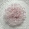 Novos Acessórios Transparentes de Organza 10cm com Borda Queimada Rosa Girassol para Joias DIY Acessórios de Cabelo Sapatos Chapéus Roupas
