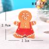 Novo Homem de Gengibre Fofo de Natal Micro Paisagem Neve Pequenos Enfeites DIY Desenho Animado Natal Resina Pequenos Acessórios