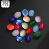 Resina Cristal Moca Diamante Nova Oval Plana Joias para Nail Art Cor Mágica DIY Decoração de Armadura Vestível