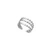 Anillo de acero inoxidable de moda con el mismo estilo de libro de equitación rojo que no se cae para mujer, anillo de acero de titanio de 18 quilates de alta gama, ligero y de lujo.