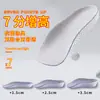 Palomitas de maíz invisibles adentro plantillas aumentadas de siete pulgadas antideslizantes absorción de impactos soporte de arco plantillas suaves elásticas al por mayor una generación de cabello