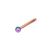 Clavo de Nariz de Acero Inoxidable Colorido de Varilla Recta S Varilla L Varilla Corazón de Melocotón Anillo de Nariz Clavo de Nariz Joyería para Body Piercing