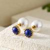 Regalo para Mamá Aretes de Plata Aretes de Plata Esterlina 925 para Mujeres Nuevo Estilo Aretes de Lujo Ligero de Alta Gama, un Par para Uso Dual