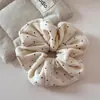 Elástico de Cabelo Vintage com Bolinhas Melard Versátil Céu Estrelado Novo Laço de Cabelo Corda para Rabo de Cavalo para Mulheres