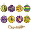 Etiqueta Decorativa de Carnaval Transfronterizo Mardi Gras Fiesta de Carnaval Arreglo de Ambiente Colgante Colgante Pequeño