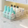 Estante de Almacenamiento para Baño, Gabinete Debajo del Lavabo del Baño, Cesta de Almacenamiento, Carrito para Detergente de Lavandería al Lado de la Lavadora, Carrito Pequeño Móvil
