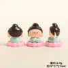 Resina tridimensional creativa hada madrina de la riqueza adorable grano Bodhisattva accesorios DIY adornos pequeños para coche de escritorio muñeca
