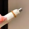Anillo Abierto Redondo de Zircón Dorado Antiguo 24K, Sensación de Lujo Ligero y Gama Alta, Anillo para Dedo Índice, Estilo Old Money, Joyería Personalizada Retro