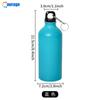 Hervidor de agua DIY que cambia de color al exponerse al frío, hervidor de agua deportivo para exteriores de gran capacidad, hervidor de agua de aluminio de una sola capa de boca pequeña para fitness, impreso con imágenes