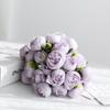 27 Ramos Pequeños de Flores Artificiales de Peonía con Juego de Jarrón para Decoración del Hogar, Flores para Bodas, Ramo de Flores de Seda para Mesa de Comedor al por Mayor