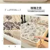 Lençol de Cama Ajustável de Veludo Leite com Padrão Esculpido, Capa de Cama com Cobertura Total de 360 Graus Meticulosamente Projetada, Antiestático, Grau Materno e Infantil, Macio e Quente