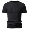 Comércio Exterior Transfronteiriço 2026 nova malha de manga curta suéter masculino camisa de manga curta moderna Amazon AliExpress