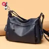 Bolsa Transversal de Ombro em Couro PU Estilo Coreano Nova Bolsa Feminina de Couro Macio para Mulheres de Meia-Idade e Idosas Bolsa da Moda Tendência para Mães de Meia-Idade Venda por Atacado Feminina