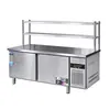 Mesa de Trabajo para Conservar Frescura Cocina Transfronteriza Congelador Comercial Refrigeración de Gran Capacidad Mesa de Trabajo de Acero Inoxidable Refrigeración y Congelación