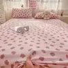 Sábana de gasa de doble capa de algodón suave y esponjoso Clase A, pieza individual, juego de tres piezas de algodón lavado, funda de edredón para dormitorio, cama doble, dormitorio estudiantil