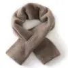 Bufanda de Cachemira para Mujer 100% Cachemira Pura Otoño Invierno Versátil Color Sólido Tejido Calado Cálido Versátil Bufanda Protectora para el Cuello