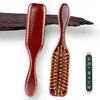 Peine de masaje para el cuero cabelludo de sándalo, placa grande, peine con cojín de aire, peine con bolsa de aire, cuidado de la cabeza del peine, peine de madera antiestático para el cabello, peine de meridianos