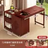 Mesa de Chá Giratória Móvel para Uso Doméstico, Mesa de Chá Pequena com Chaleira Integrada, Conjunto de Mesa e Cadeiras de Chá para Varanda, Conjunto de Chá, Mesa para Preparo de Chá