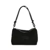 Bolso de pana estilo coreano para mujer, bolso de mano de color liso a la moda, bolso de mano simple de pana, bolso para mujer, nuevo bolso de hombro para el trabajo 2026