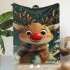 Manta de Franela Exclusiva Transfronteriza Manta Impresa Digitalmente en 3D Manta para Sofá Manta Cuadrada de Navidad Se Puede Personalizar con Fotos y Se Puede Iniciar con un Clic