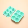 Molde de cubitos de hielo de diamante al por mayor embudo de silicona de grado alimenticio sin BPA fácil de desmoldar verano molde de hockey sobre hielo para whisky